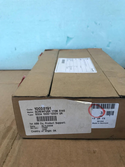 Bussmann 170M5146 10028191 630A 1000-1250V fusible 3 piezas
