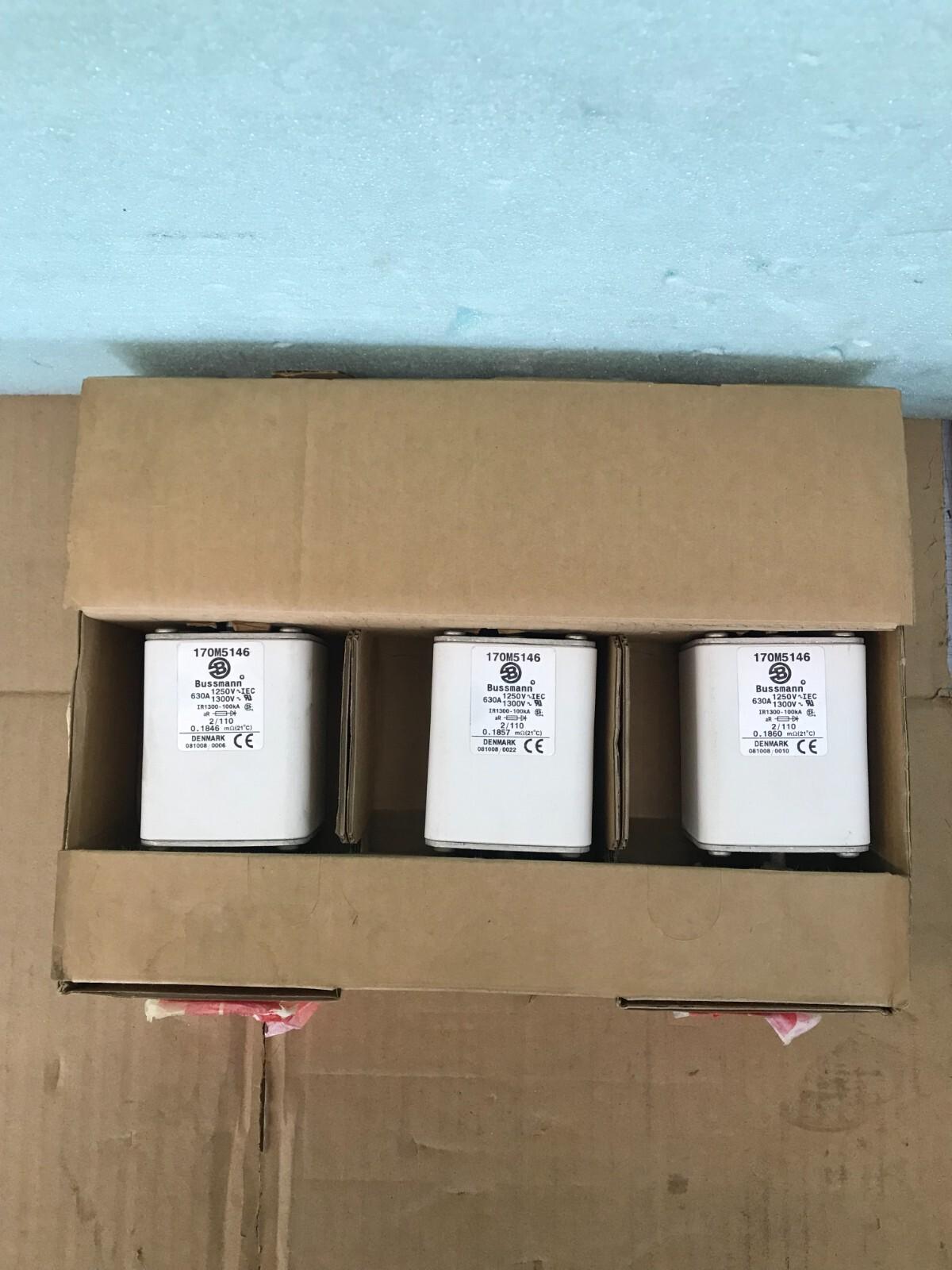 Bussmann 170M5146 10028191 630A 1000-1250V fusible 3 piezas
