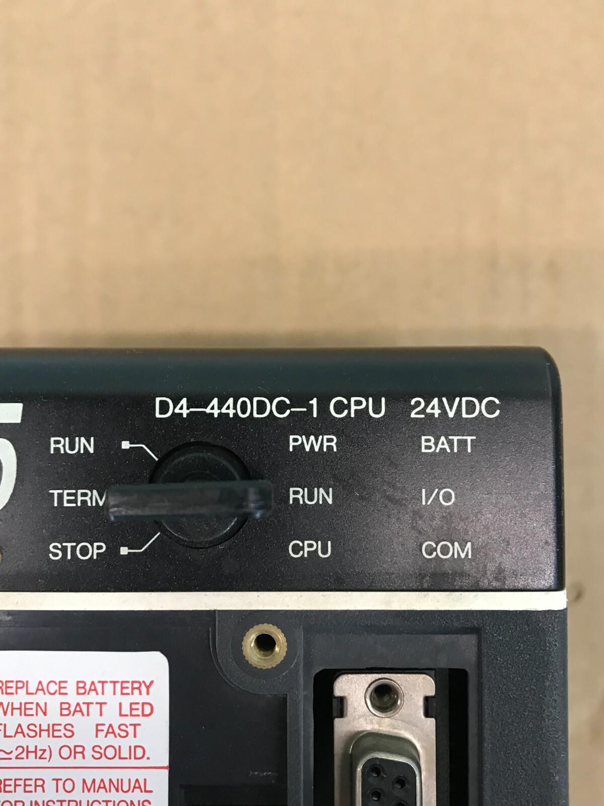 AUTOMATION DIRECT D4-440DC-1 KOYO DIRECT LOGIC 405 CPU UNIT