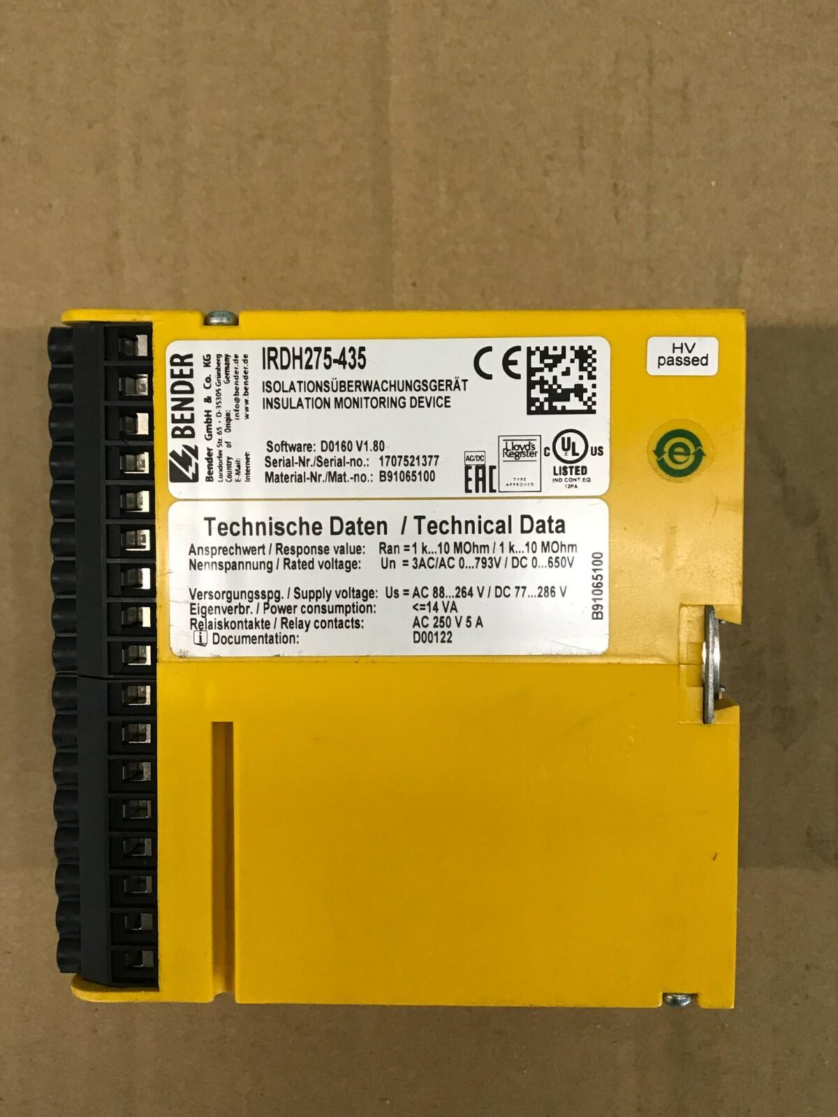 ISOMETRO BENDER IRDH275-435