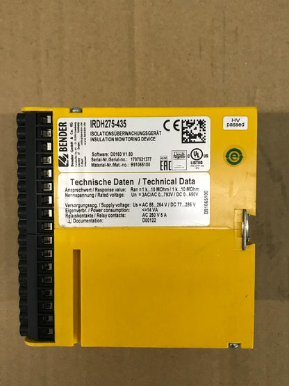 ISOMETRO BENDER IRDH275-435