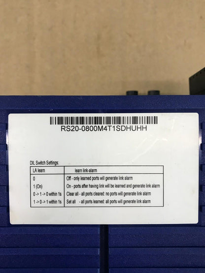 HIRSCHMANN RS20-0800M4T1SDHUHH IEC 61131-2 Schienenweiche