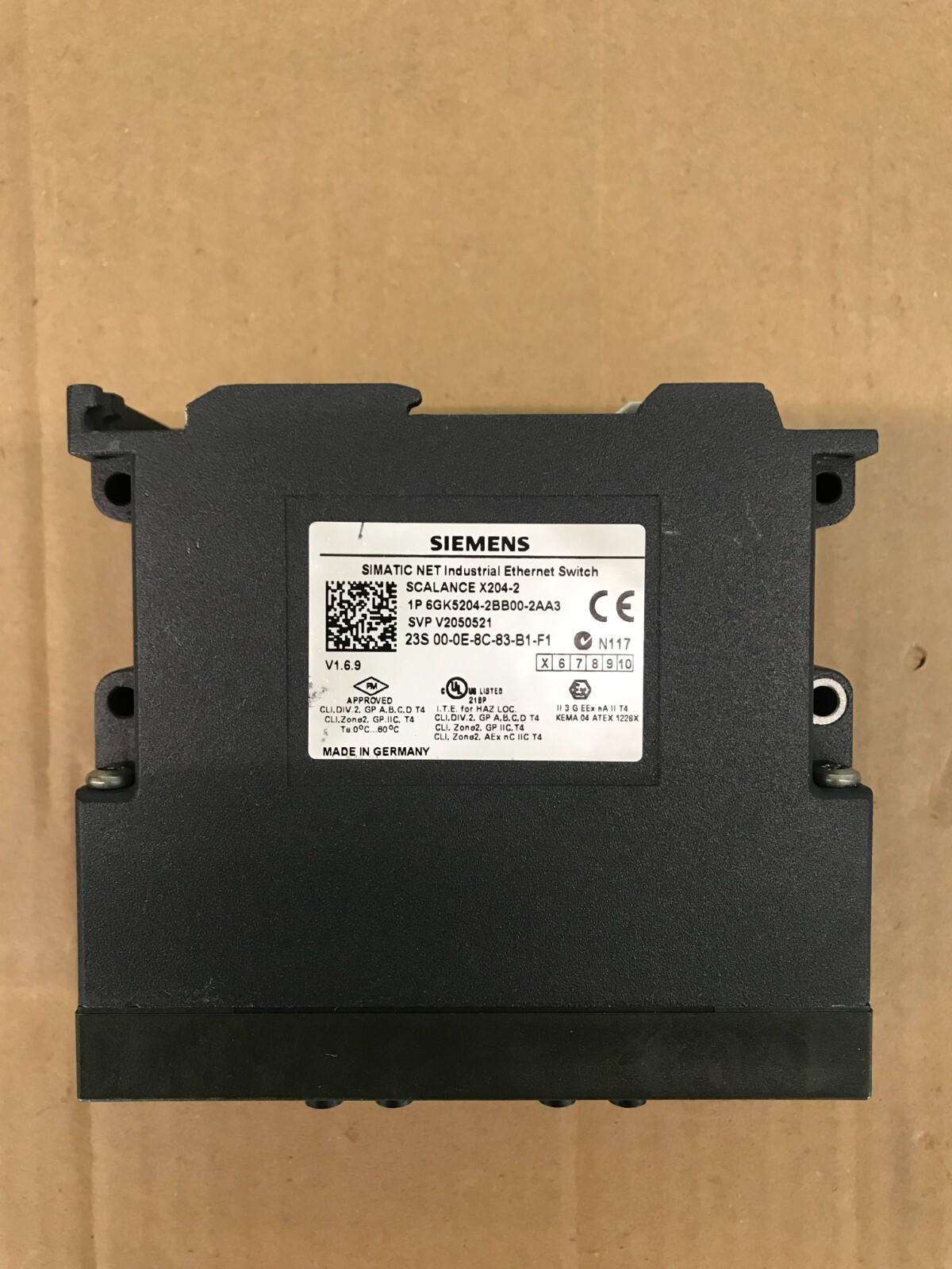 SIEMENS SCALANCE Ethernet Switch X204-2 1P 6GK5204-2BB00-2AA3