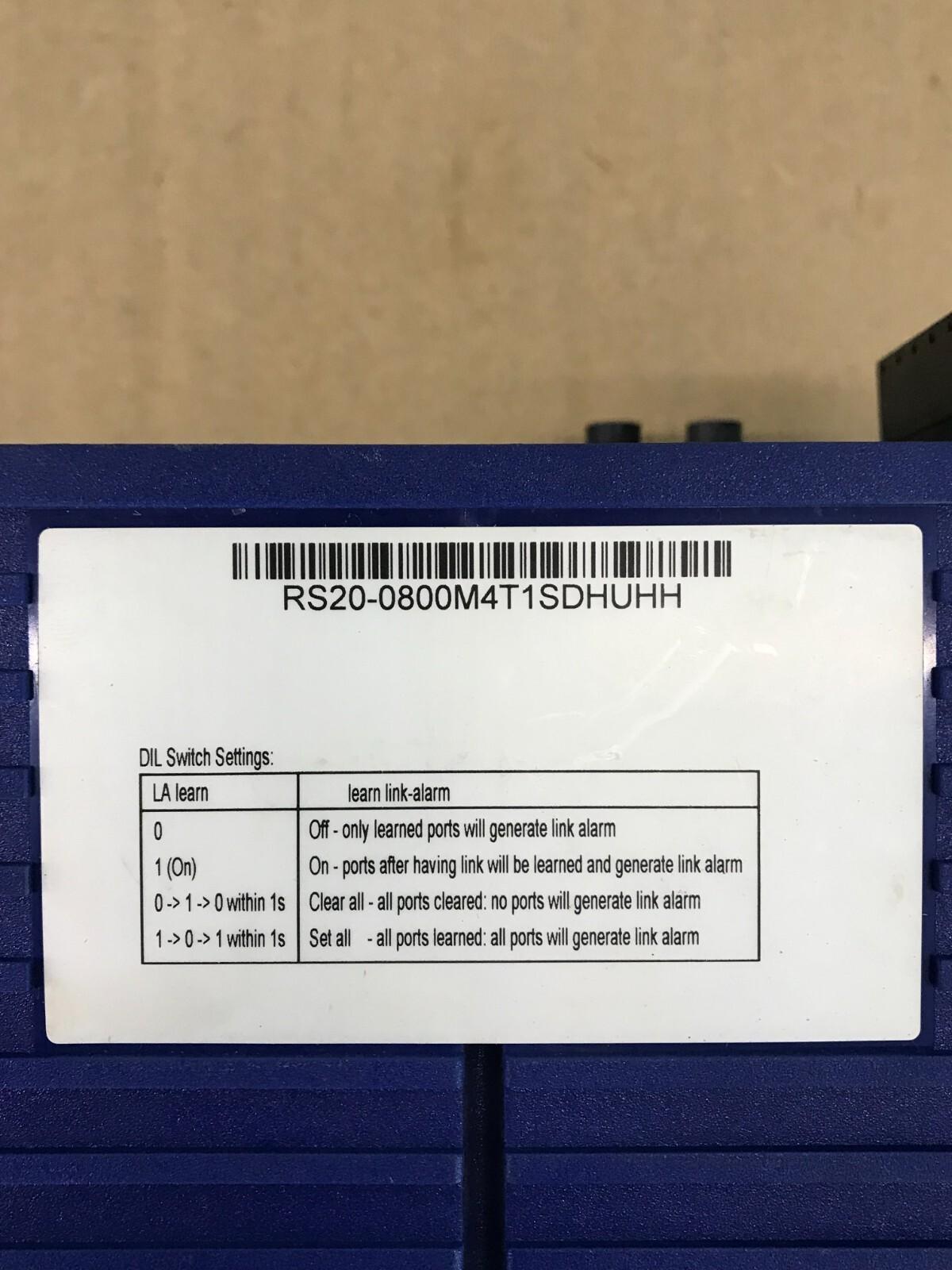 HIRSCHMANN RS20-0800M4T1SDHUHH IEC 61131-2 Rail Switch