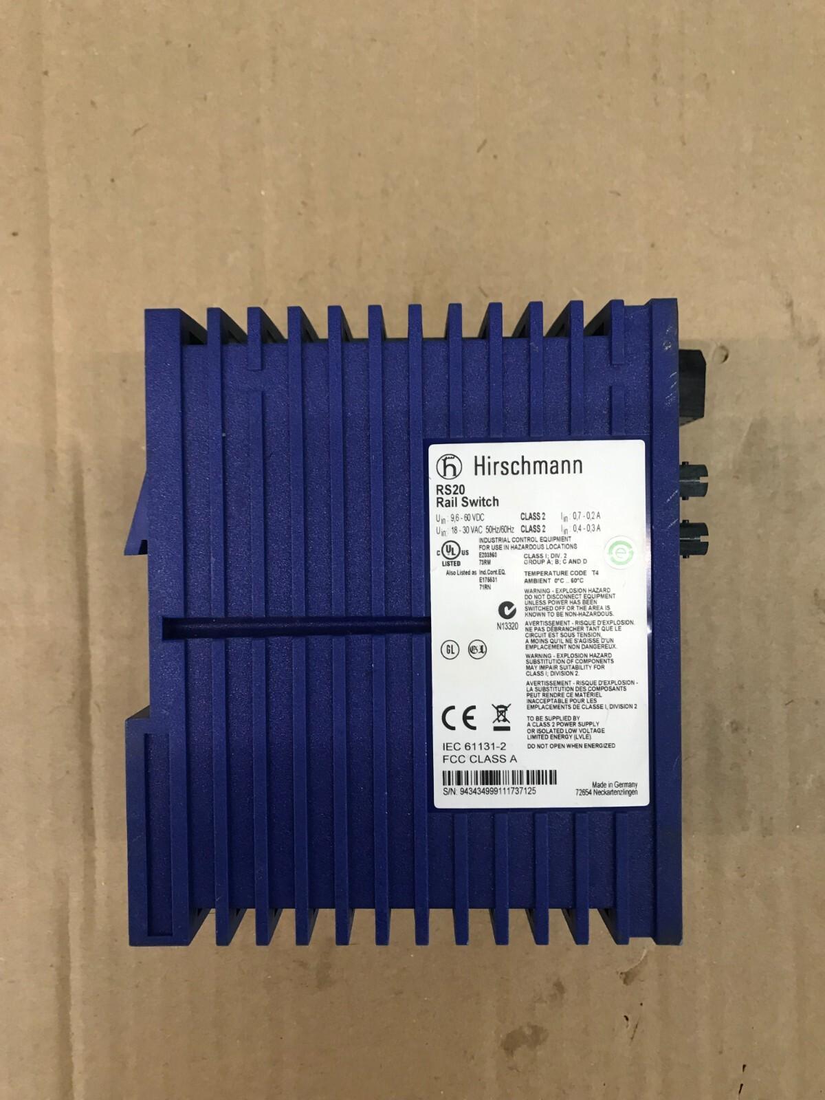 Interruptor de carril HIRSCHMANN RS20-0800M4T1SDHUH IEC 61131-2