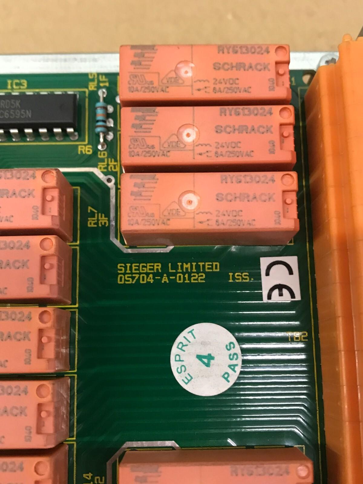 SIEGER 05704-A-0122 PCB CARD 05704-A-0131 05704-A-0121