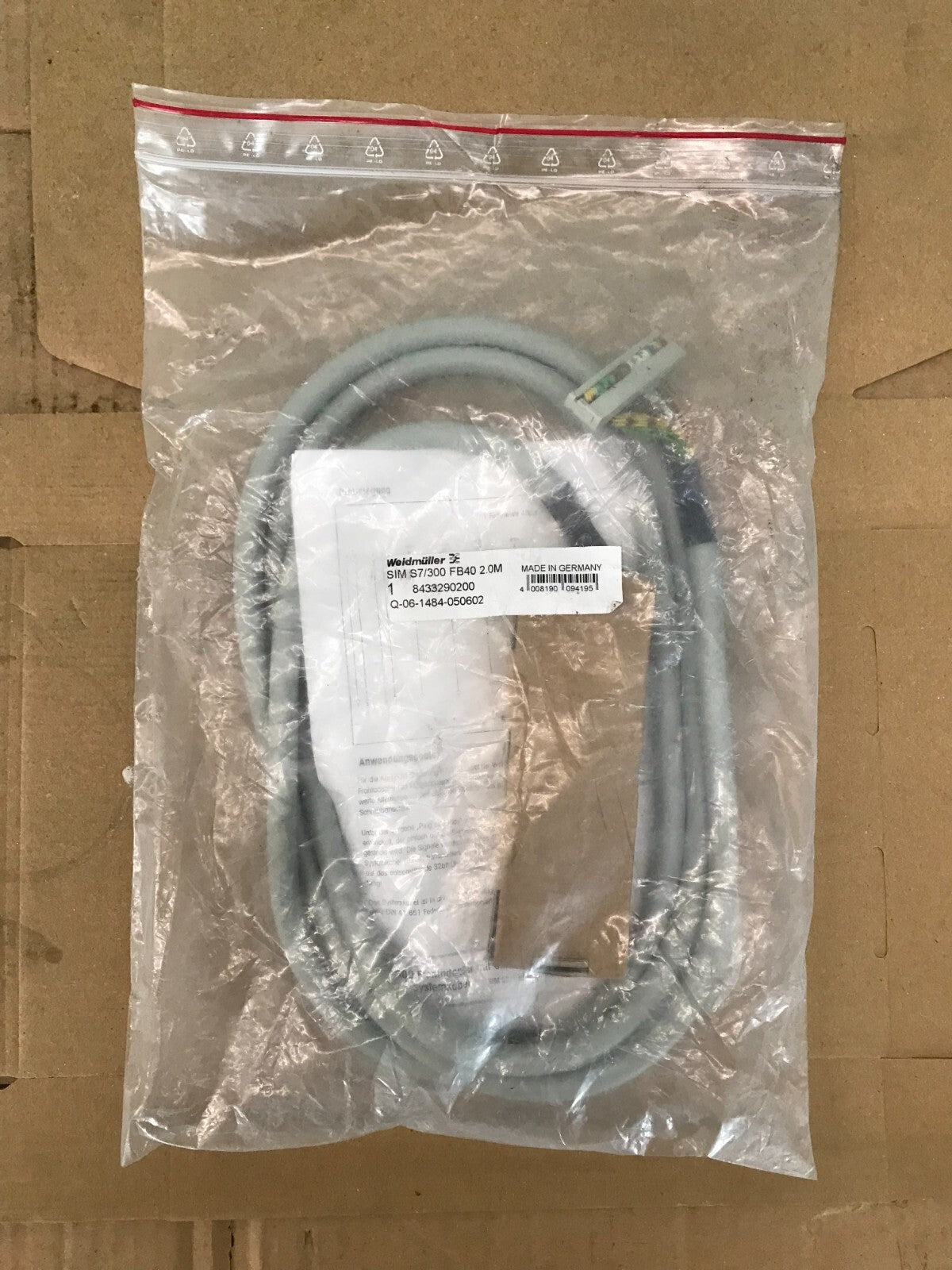 Weidmüller SIM S7/300 FB40 2.0M 8433290200 Q-06-1484-050602