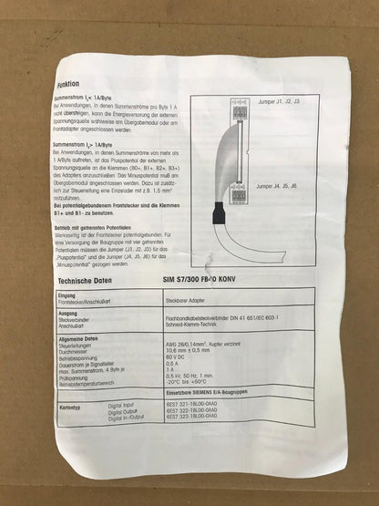 Weidmüller SIM S7/300 FB40 2.0M 8433290200 Q-06-1484-050602