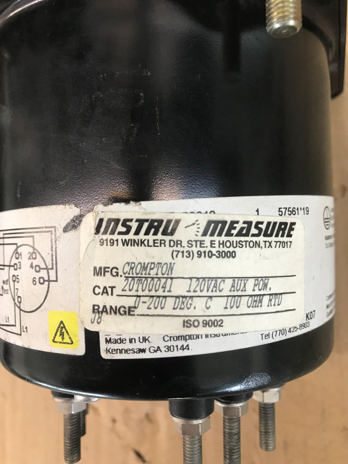Crompton 20T00041 120VAC AUX POW 0-200 DEG
