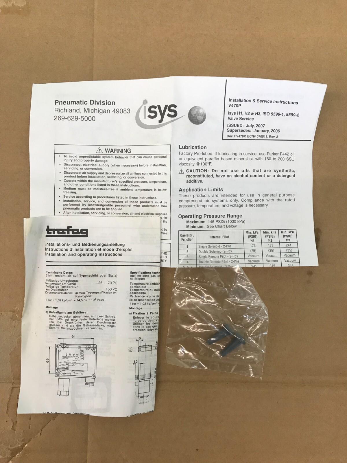 Parker 145 PSIG Solenoid Valve H14WX000XXC Fast Shipping