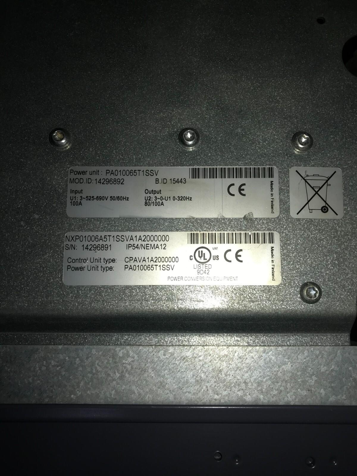 VACON Driver NXP01006A5T1SSVA1A2000000 PA010065T1SSV  CPAVA1A2000000 45-55 KW