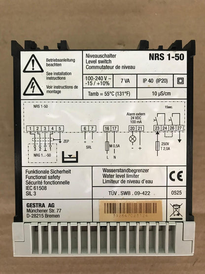 FLOWSERVE GESTRA NRS 1-50 LEVEL SWITCH