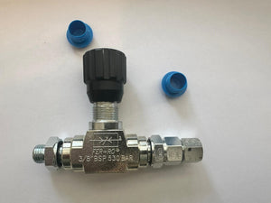 Vanne de régulation de débit hydraulique 3/8 BSP-G3/8 pour mini pelle 3/8 à m...