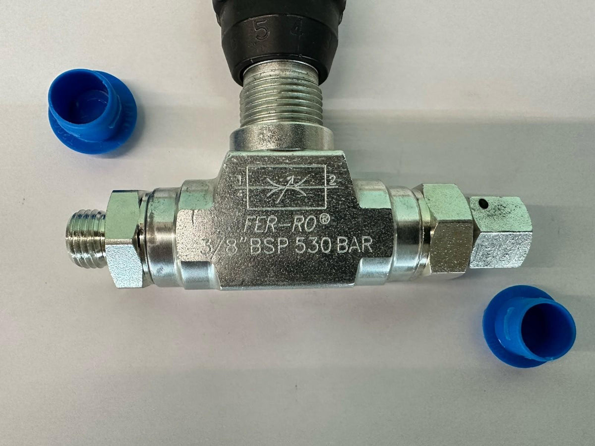 Valvola di controllo del flusso idraulico 3/8 BSP-G3/8 per miniescavatore spe...