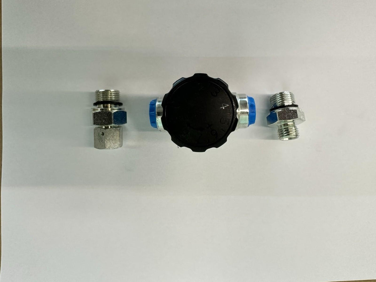 Vanne de régulation de débit hydraulique 3/8 BSP-G3/8 pour mini-pelle livrais...