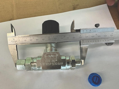 Vanne de régulation de débit hydraulique 3/8 BSP-G3/8 pour mini-pelle livrais...