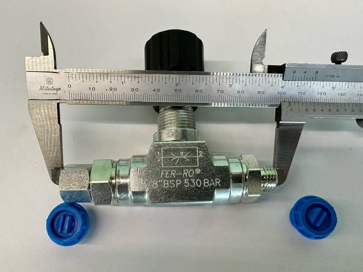 Vanne de régulation de débit hydraulique 3/8 BSP-G3/8 pour mini-pelle livrais...