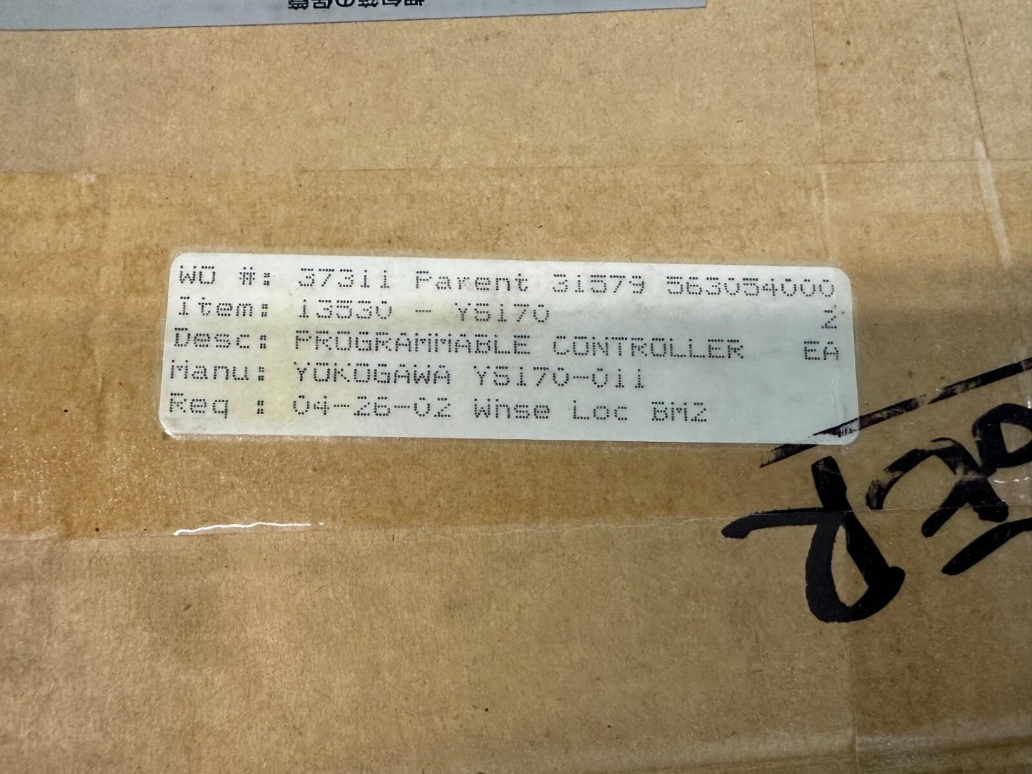 Yokogawa YS170 S4 011 YS170011 Programmable Controller