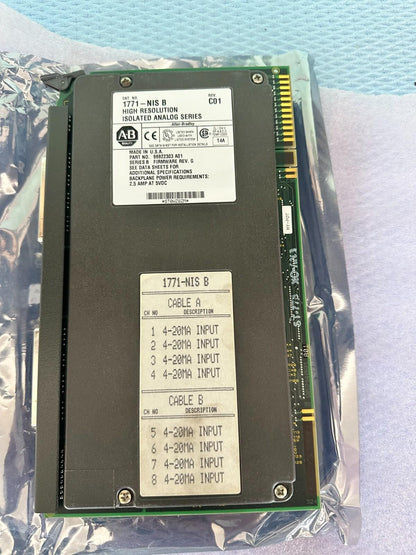 Entrée de courant analogique Allen Bradley 1771-NIS B Rev C01