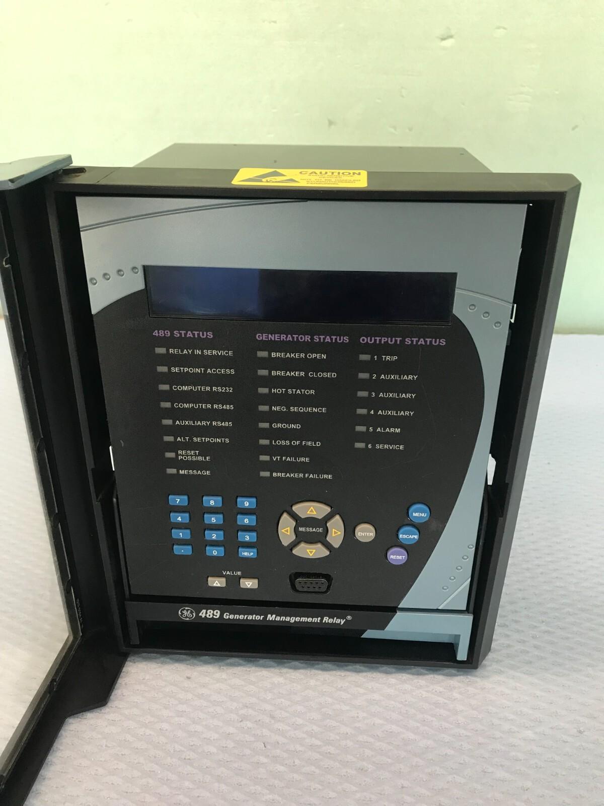 GE POWER MANAGEMENT 489-P1-HI-A20-E RELÉ DE GESTIÓN DEL GENERADOR ENVÍO RÁPIDO