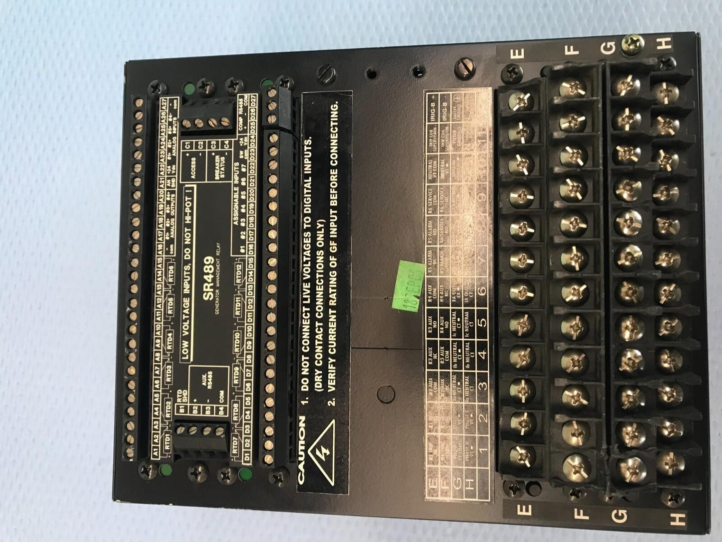 GE POWER MANAGEMENT 489-P1-HI-A20-E RELÉ DE GESTIÓN DEL GENERADOR ENVÍO RÁPIDO