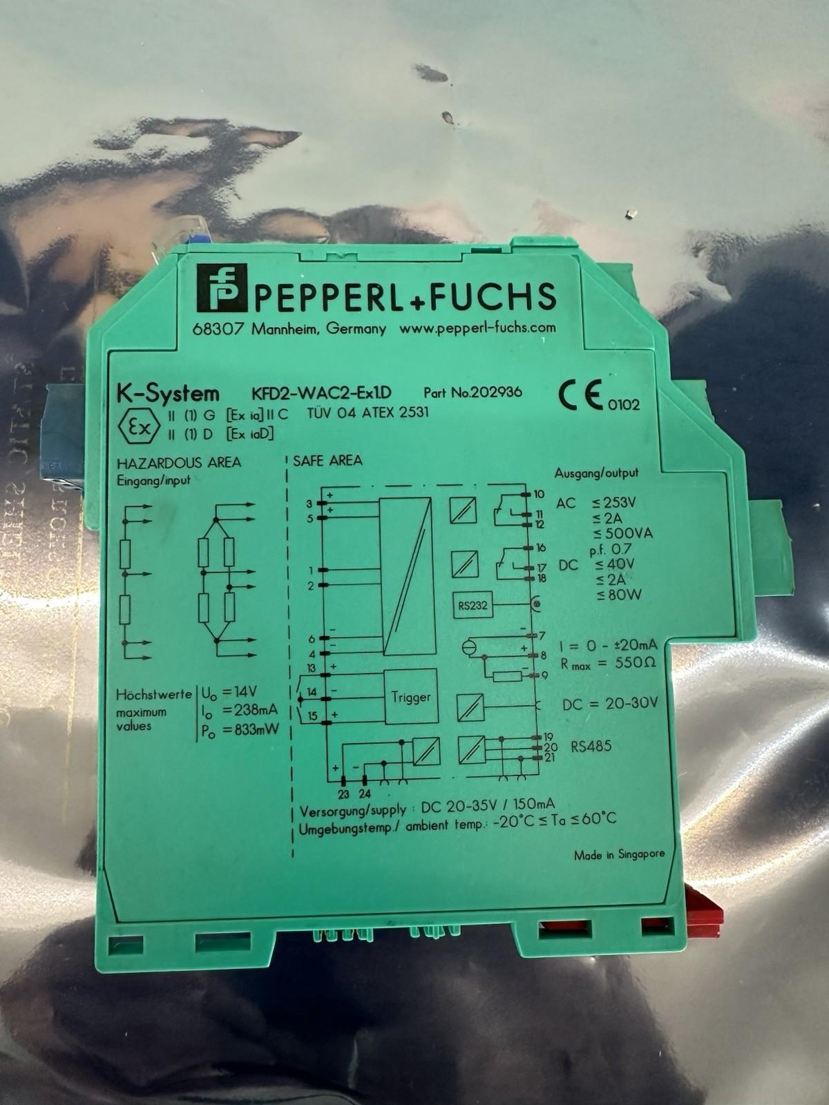 Pepperl Fuchs KFD2-WAC2-Ex1D 202936