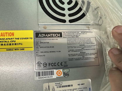 ADVANTECH IPPC-6172A-R1AE COMPUTER INDUSTRIALE HMI