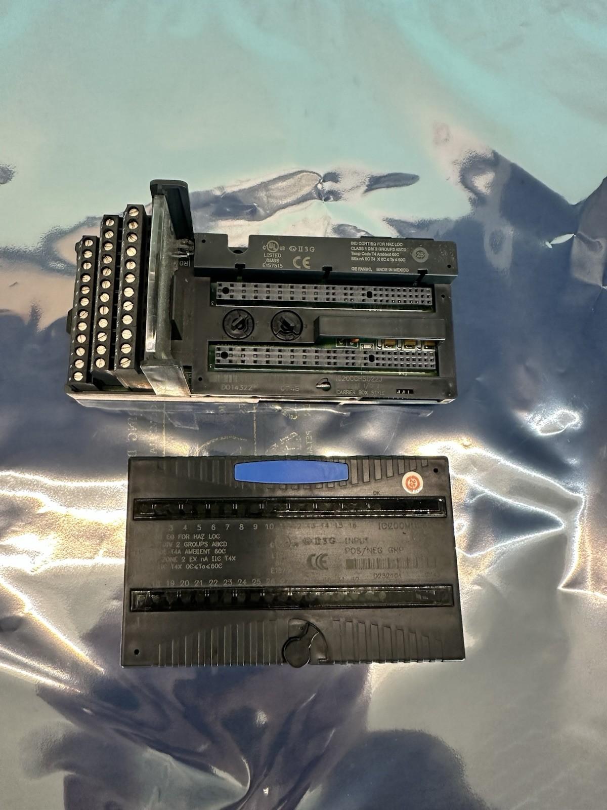 MODULO PLC GE FANUC IC200MDL650F IC200CHS022J spedizione veloce