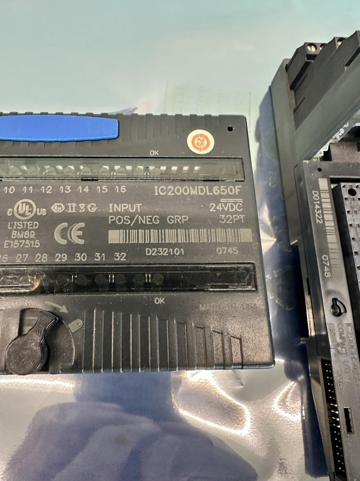 GE FANUC IC200MDL650F IC200CHS022J PLC MODULE Fast Shipping