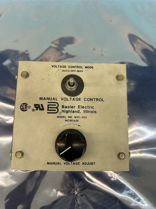 CONTRÔLE MANUEL DE TENSION BASLER ELECTRIC MVC-300 livraison rapide