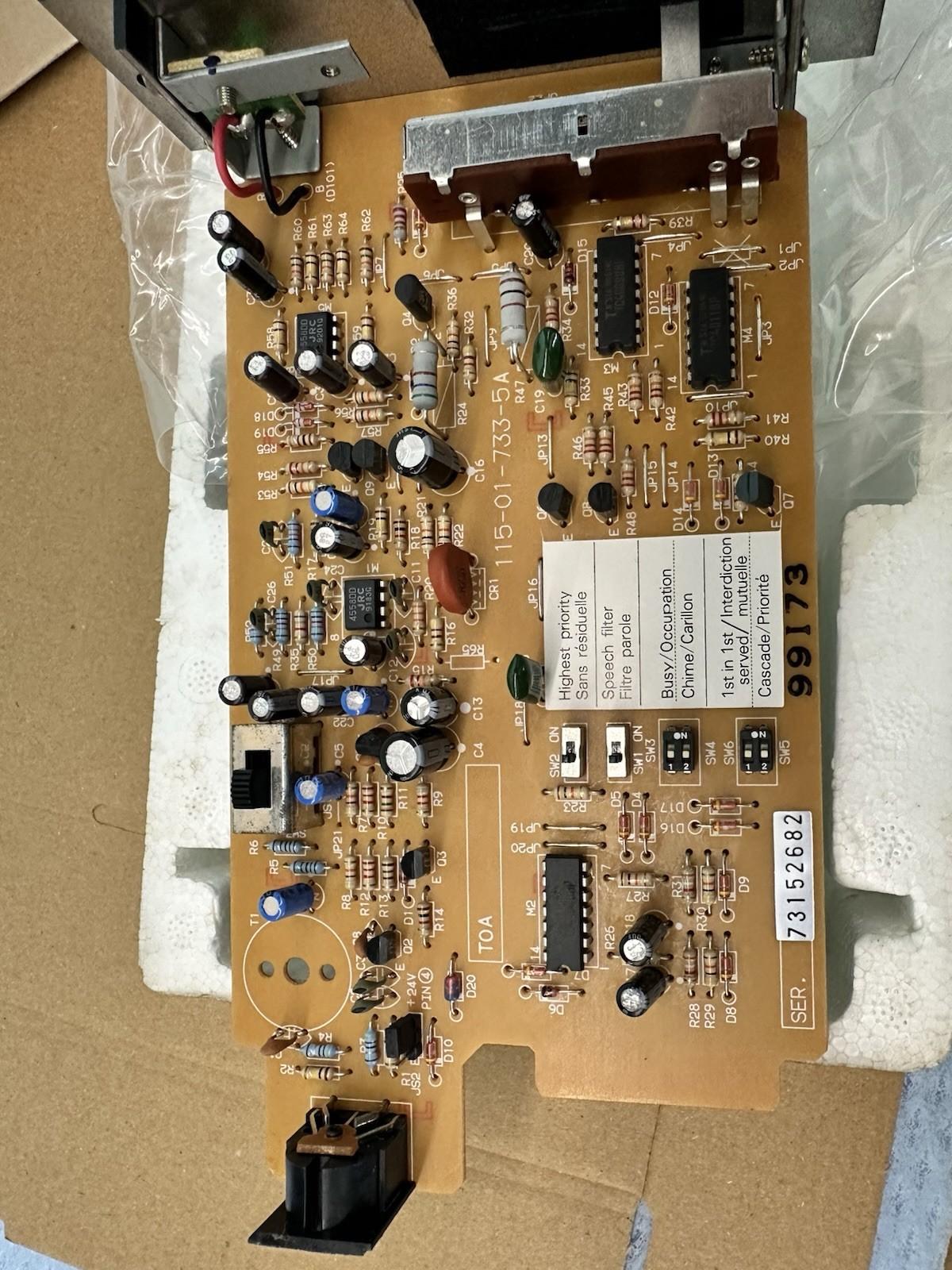 TOA V1051B 115-01-733-5A TALKBACK UNITÀ DI INDIRIZZO PUBBLICO Spedizione veloce