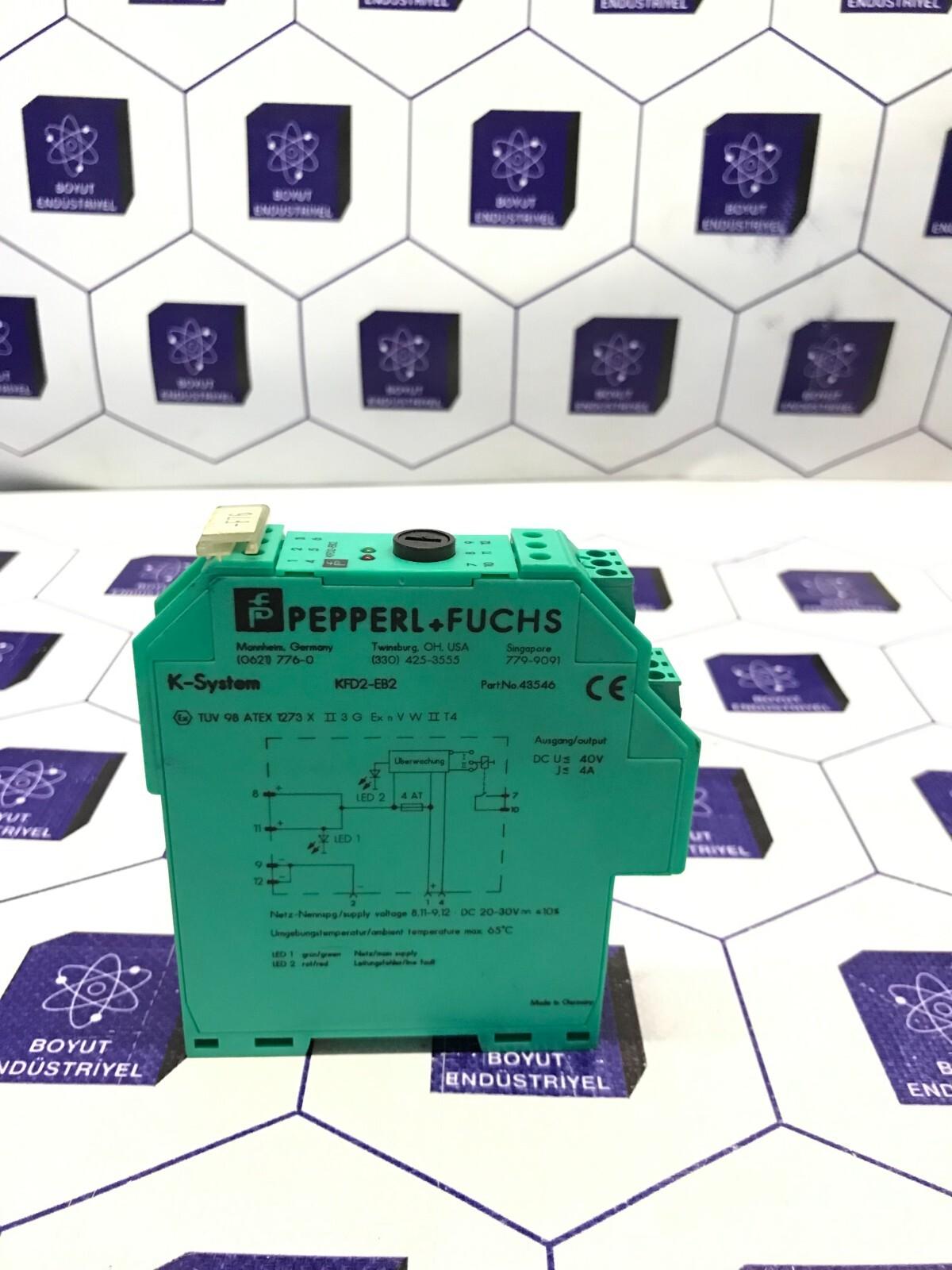 PEPPERL FUCHS K-SYSTEM PART 43546 KFD2-EB2 Fast Shipping