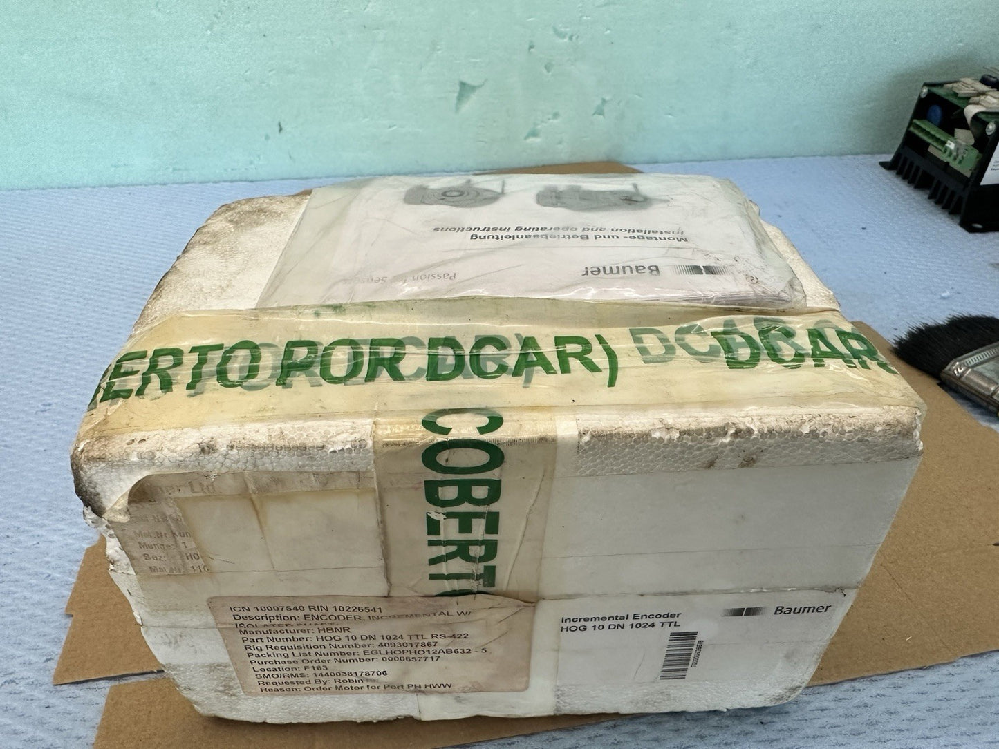 Baumer codificador incremental HOG 10 DN 1024 TTL HOG10DN1024TTL