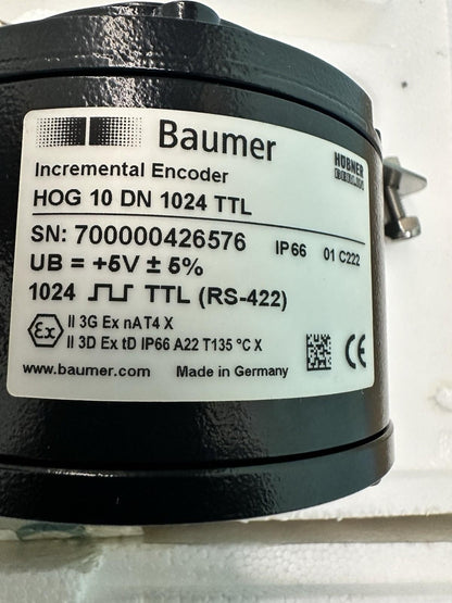 Baumer Inkrementalgeber HOG 10 DN 1024 TTL HOG10DN1024TTL