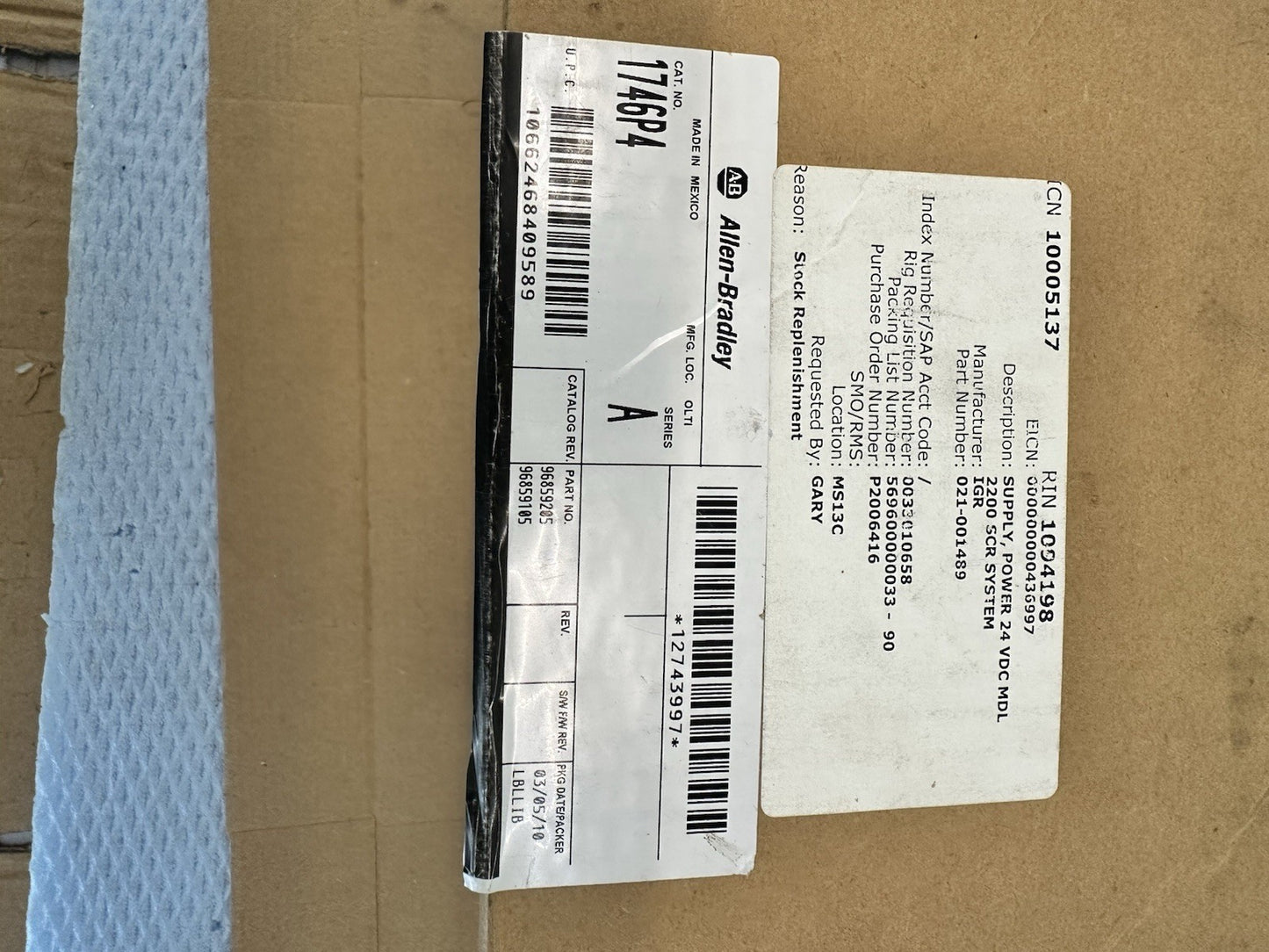 Allen Bradley 1746-P4 SER/A SLC 500 Netzteil schneller Versand