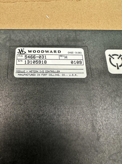 CONTROLADOR WOODWARD 5466-031 REV H NETCON IO