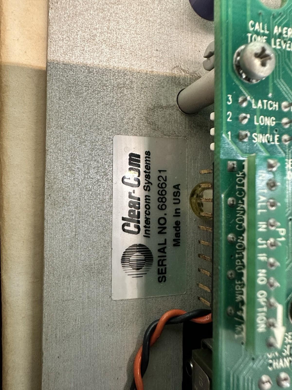 Sistemas de intercomunicación Clear-Com KB-211