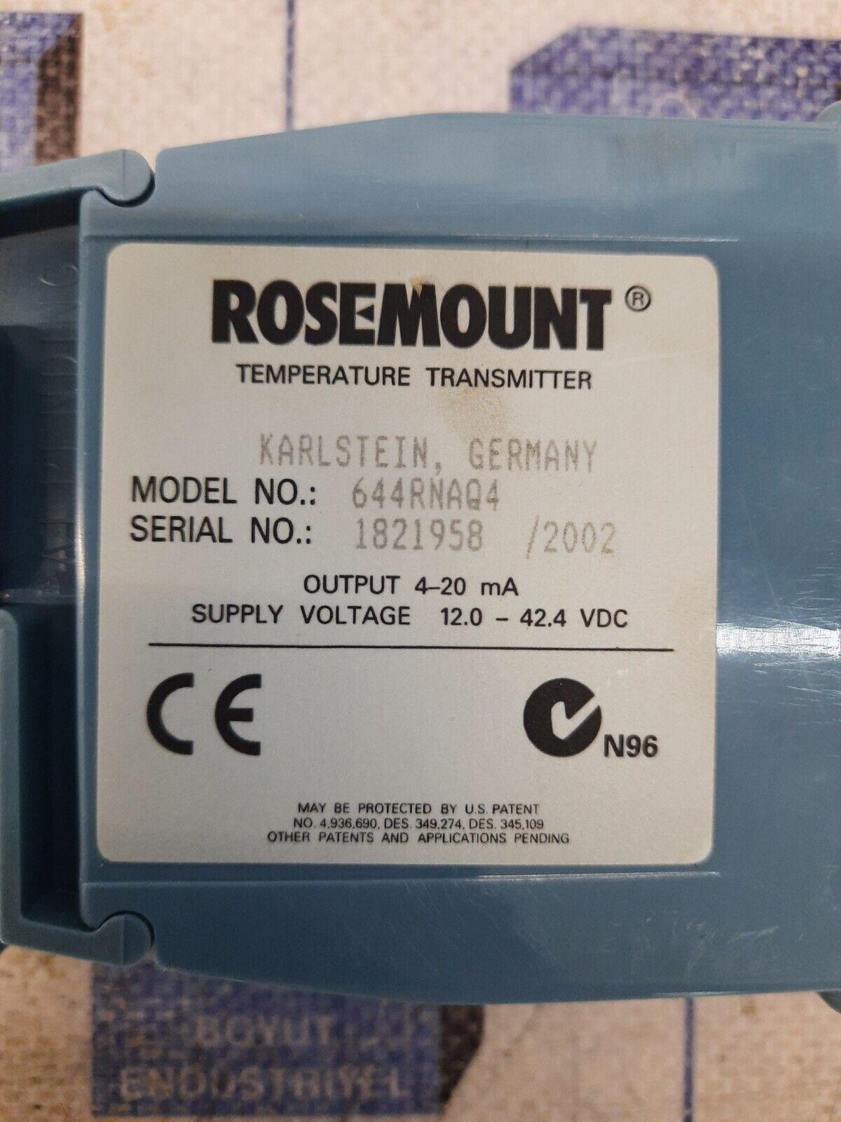 ROSEMOUNT 644R TEMPERATURE TRANSMITTER 644RNAQ4 Fast Shipping