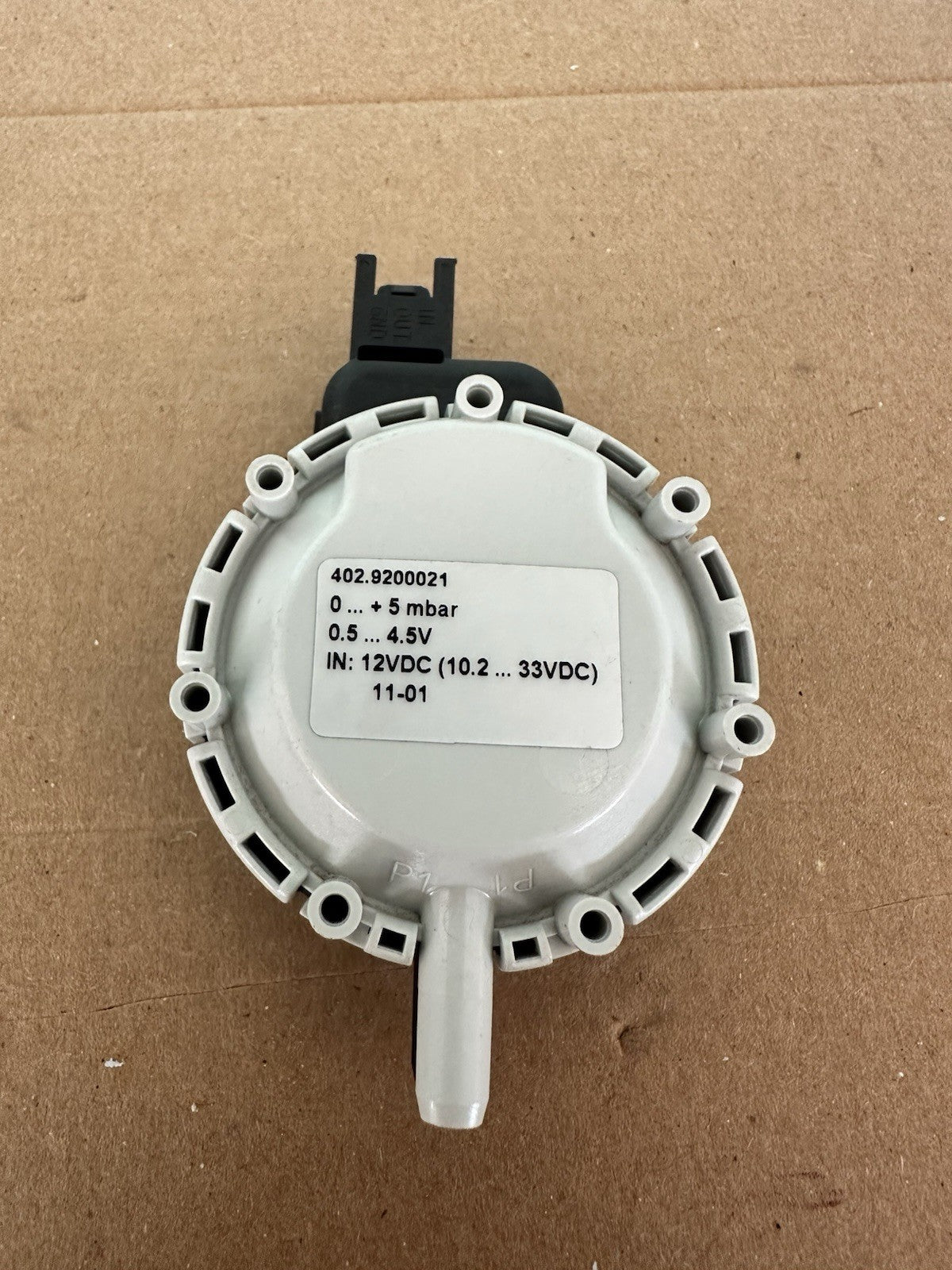 Huba Control 402.9200021 Sensor de presión de aire y gas neutro 0-5 mbar Enví...