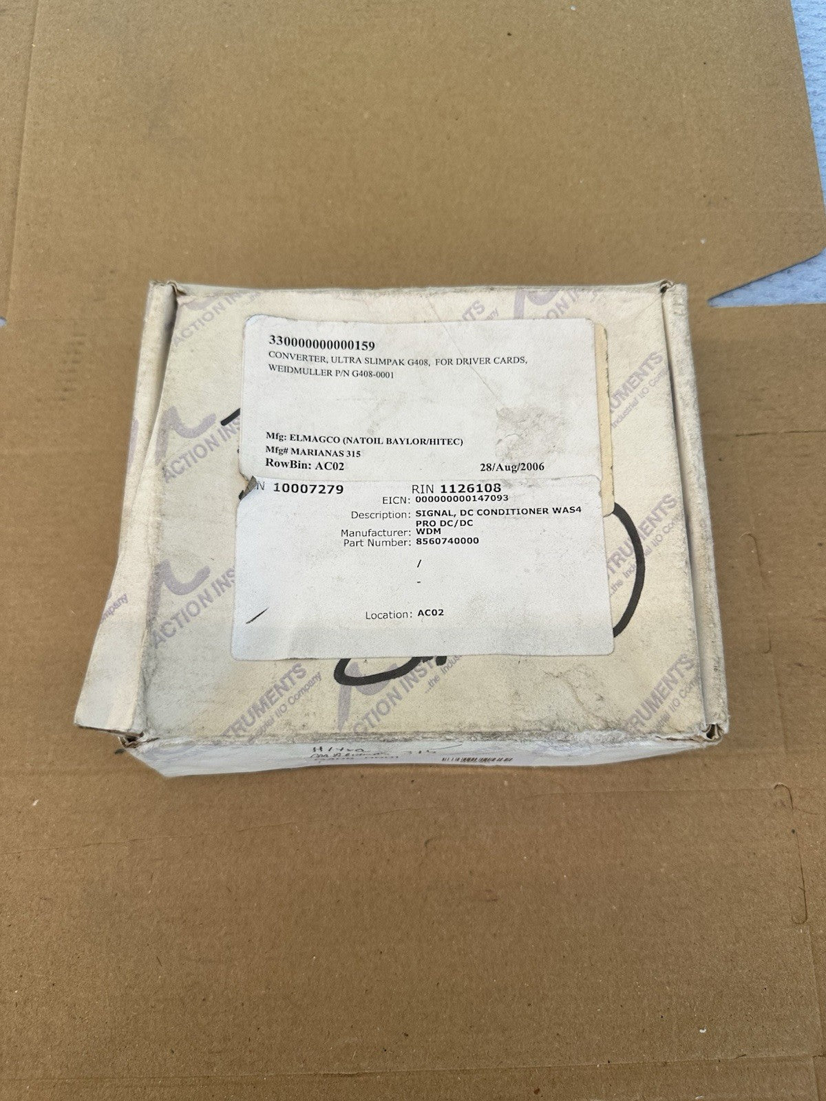 INSTRUMENTOS DE ACCIÓN G408 ULTRA SLIMPAK AISLADOR DE SEÑAL