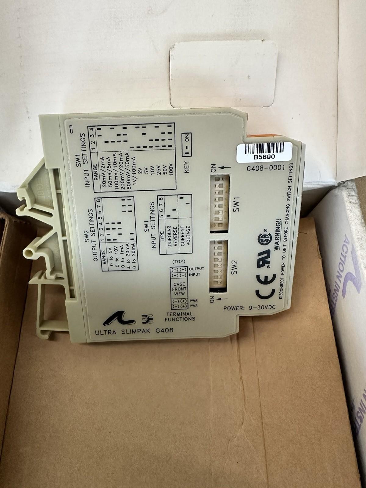 INSTRUMENTOS DE ACCIÓN G408 ULTRA SLIMPAK AISLADOR DE SEÑAL