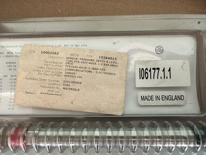 GE DRUCK PTX 1830 1830-3959 LEVEL SENSOR 1-2 BAR Fast Shipping