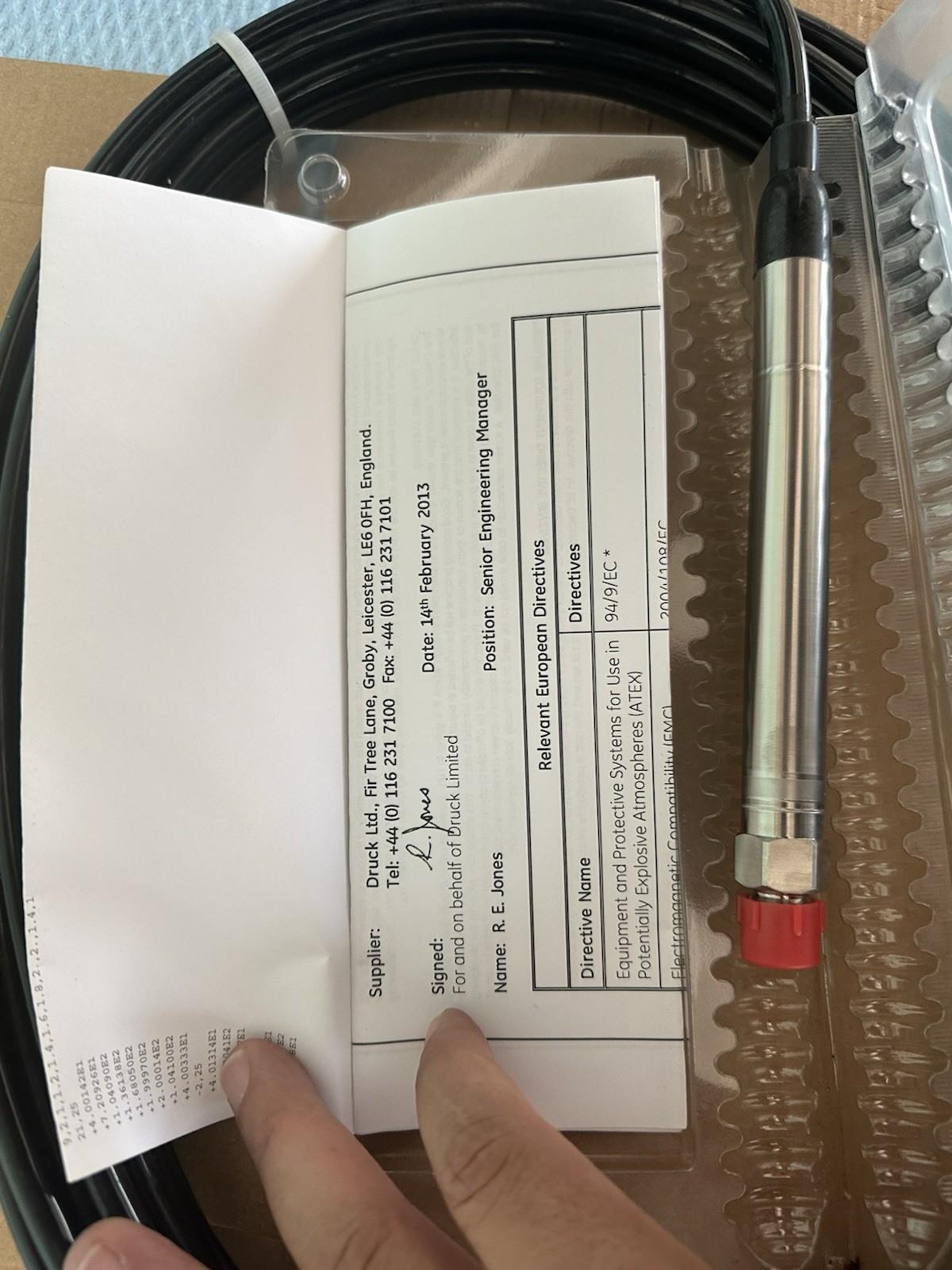 GE DRUCK PTX 1830 1830-3959 LEVEL SENSOR 1-2 BAR Fast Shipping