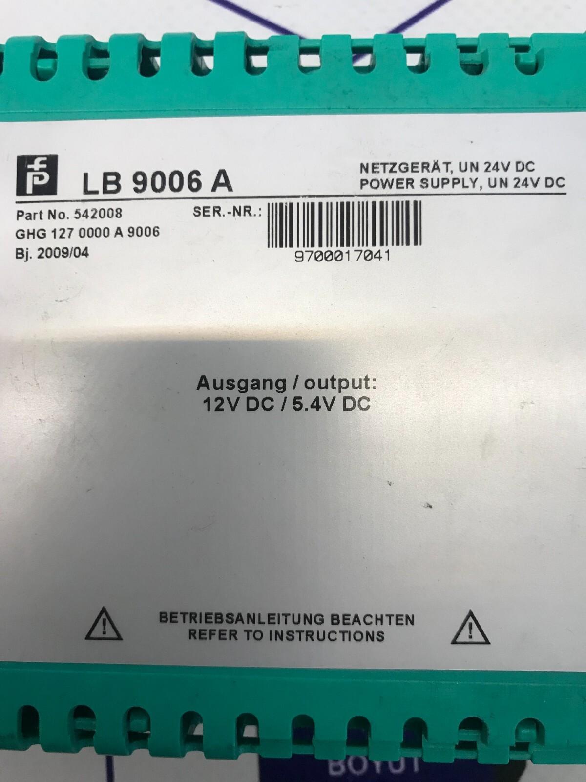 PEPPERL FUCHS 542008 LB 9006A