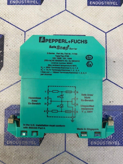 Pepperl Fuchs Z765 71799 Safe Snap Barrier