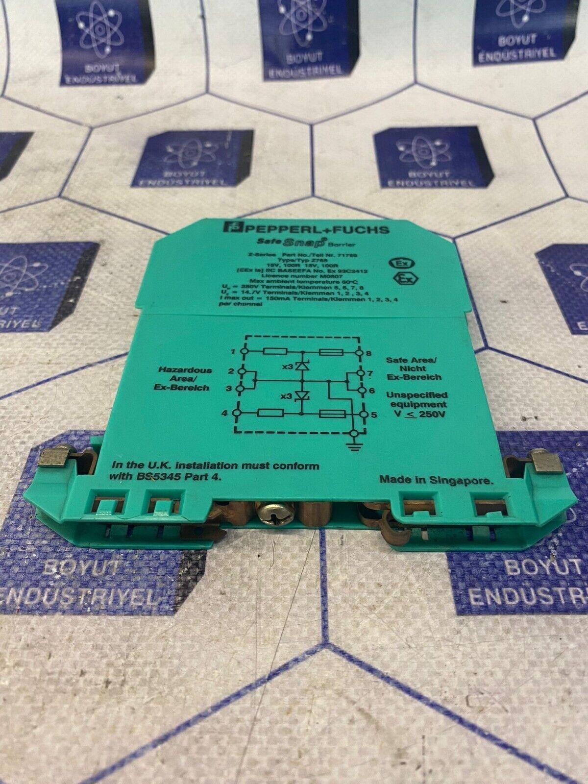 Pepperl Fuchs Z765 71799 Safe Snap Barrier