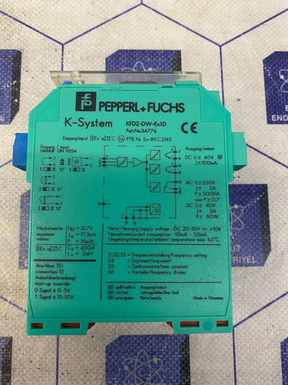 PEPPERL FUCHS 34776 KFD2-DW-Ex1.D Strain Gauge Converter