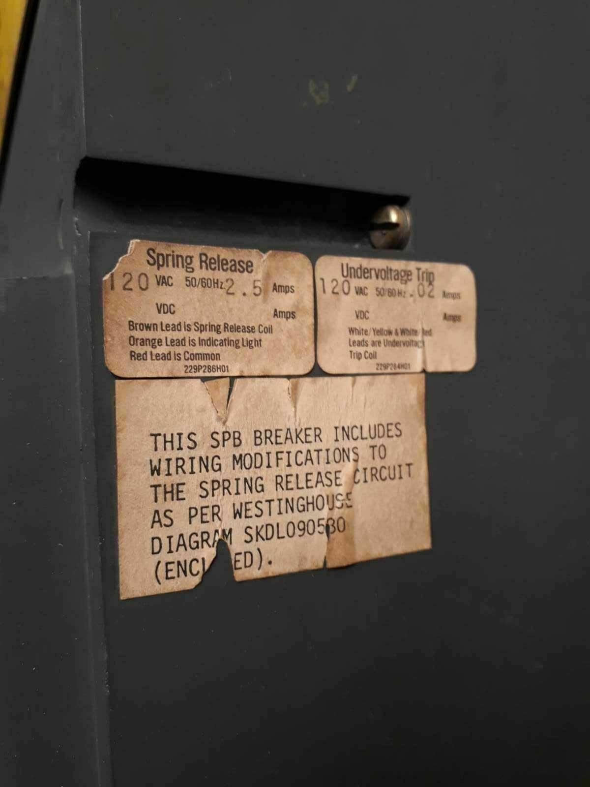 SPB100-3000A LSIG 3000A CUTLER HAMMER WESTINGHOUSE SPB100 3000A ship by Dhl Exp.