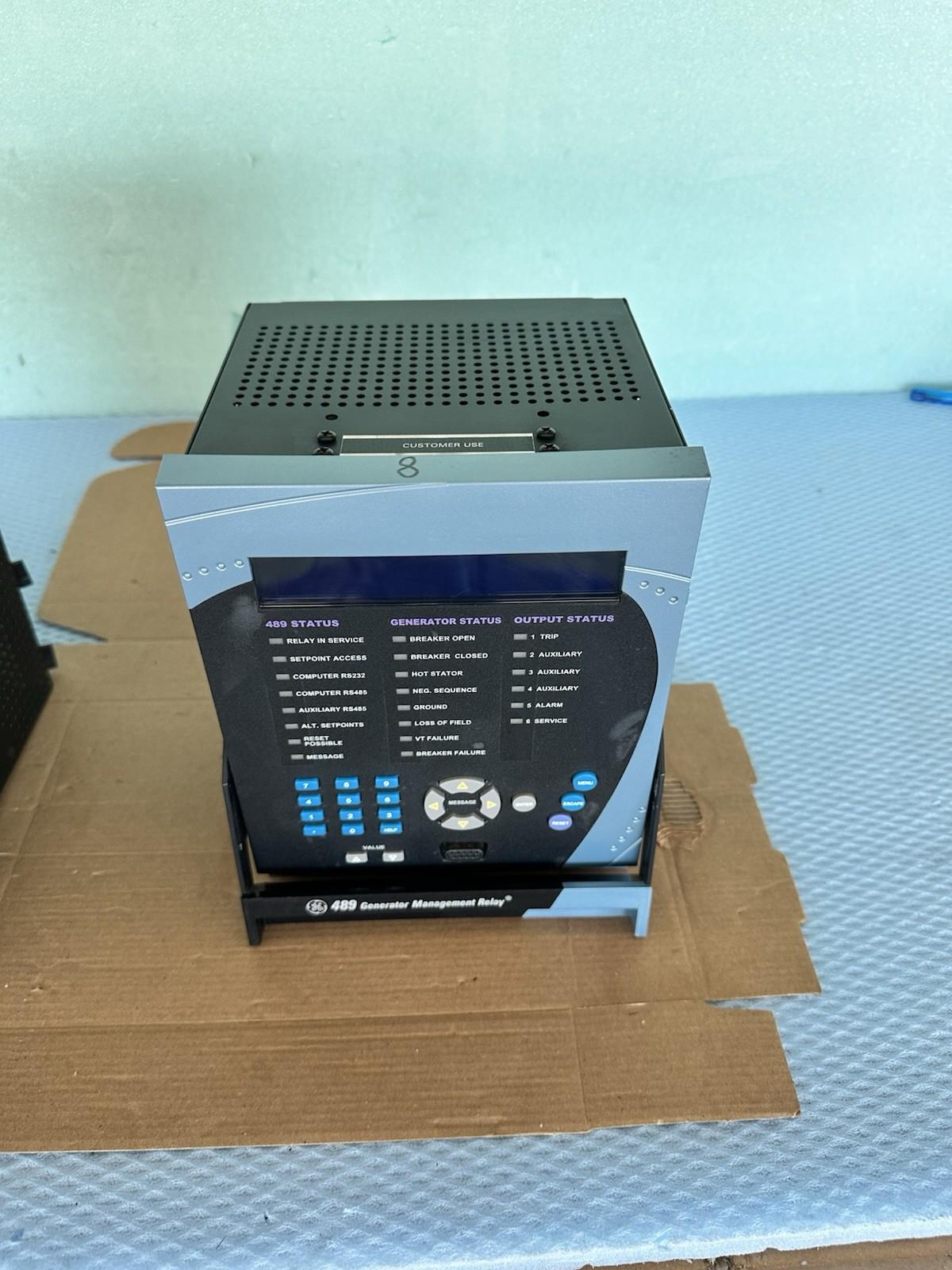 RELÈ DI GESTIONE GENERATORE GE POWER MANAGEMENT 489-P1-HI-A20-E -2 SPEDIZIONE...