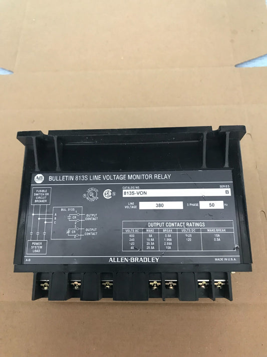 ALLEN BRADLEY 813S-VON SERIE B LINE TENSION MONITOR RELÈ SPEDIZIONE VELOCE